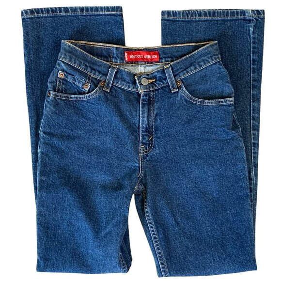 Levi's Bootcut Stretch Blue Jeans Women's 28x31 #339H - Picture 2 of 6